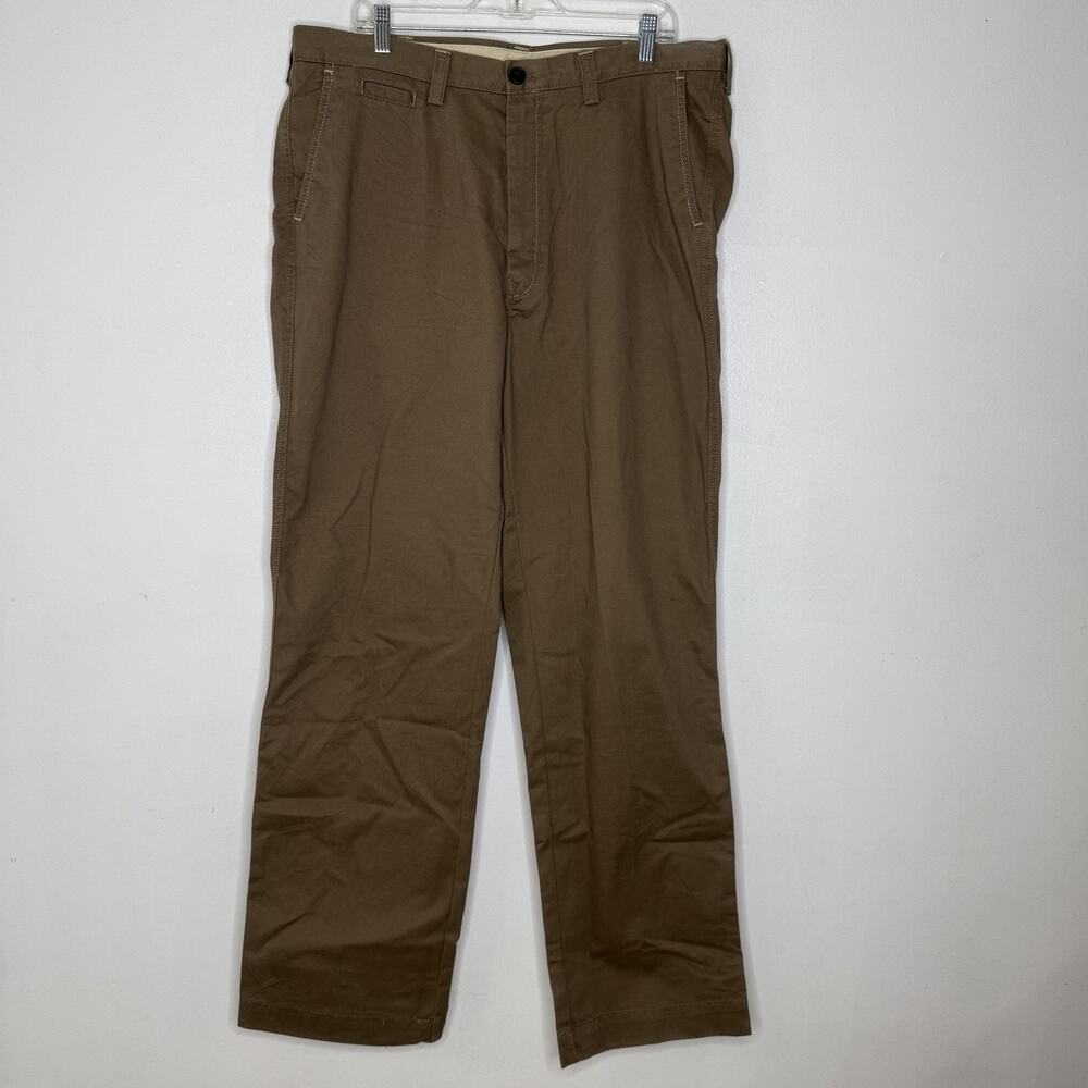 Life Khaki Pants Mens 38x34 Medium Brown Relaxed Straight Leg New NEW